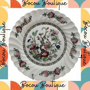 Vintage 60's Myott Staffordshire Ware Made in England Indian Tree Dinner Plate